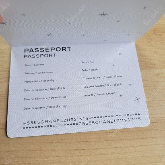 CHANEL Other Onceupon A Moon Fragrance Passport Boarding Pass